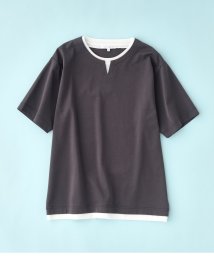 THE SHOP TK/【ブランド定番／1枚でコーデが決まる！】ポンチキーネック半袖Tシャツ/505987659