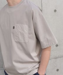 SHIPS any MEN(シップス　エニィ　メン)/*SHIPS any: 〈撥水加工〉Teflon EcoElite(TM) ナイロンポケット Tシャツ◇/グレー