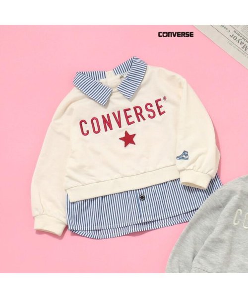 apres les cours(アプレレクール)/CONVERSE シャツレイヤードトップス/アイボリー