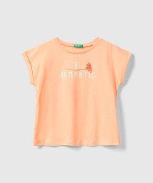 BENETTON (UNITED COLORS OF BENETTON GIRLS)/キッズフロントグリッタープリント半袖Tシャツ・カットソーG/505915300