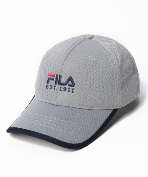 FILA（Hat）(フィラ（ボウシ）)/FLM  LT MESH STRETCH FIT CAP/グレー