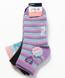 FILA socks Kids/【キッズ】ロゴ ショートソックス 3足組 ガールズ/505932919
