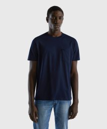 BENETTON (mens)(ベネトン（メンズ）)/クルーネック胸ポケット半袖Tシャツ・カットソー/ネイビー