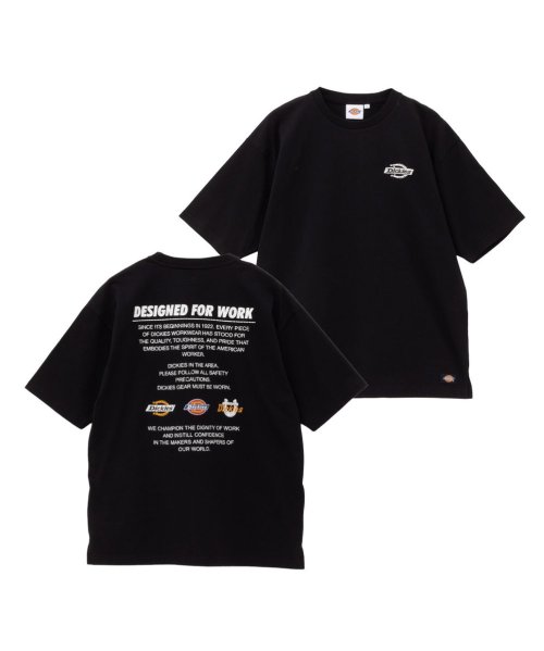 MAC HOUSE(men)(マックハウス（メンズ）)/Dickies ディッキーズ グラフィックプリント半袖Tシャツ 4278－9535/ブラック