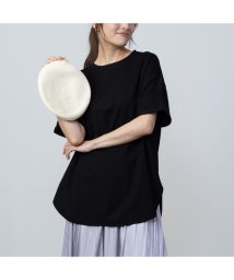 MAC HOUSE(women)/SARARI サラリ NAVY チュニック丈半袖Tシャツ MH846－706/505987325