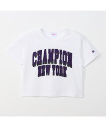 MAC HOUSE(kid's)(マックハウス（キッズ）)/Champion チャンピオン 短丈スリムＴシャツ CK－Z328/ホワイト