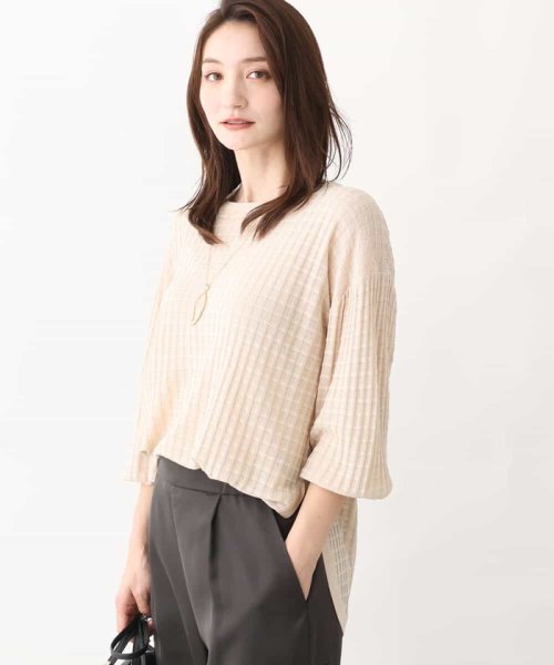 シアーチェック編み柄チュニックニット/洗える 人気・おすすめ｜安定人気・収納便利におすすめ 丁寧対応 配送追跡可 人気ランキング上位