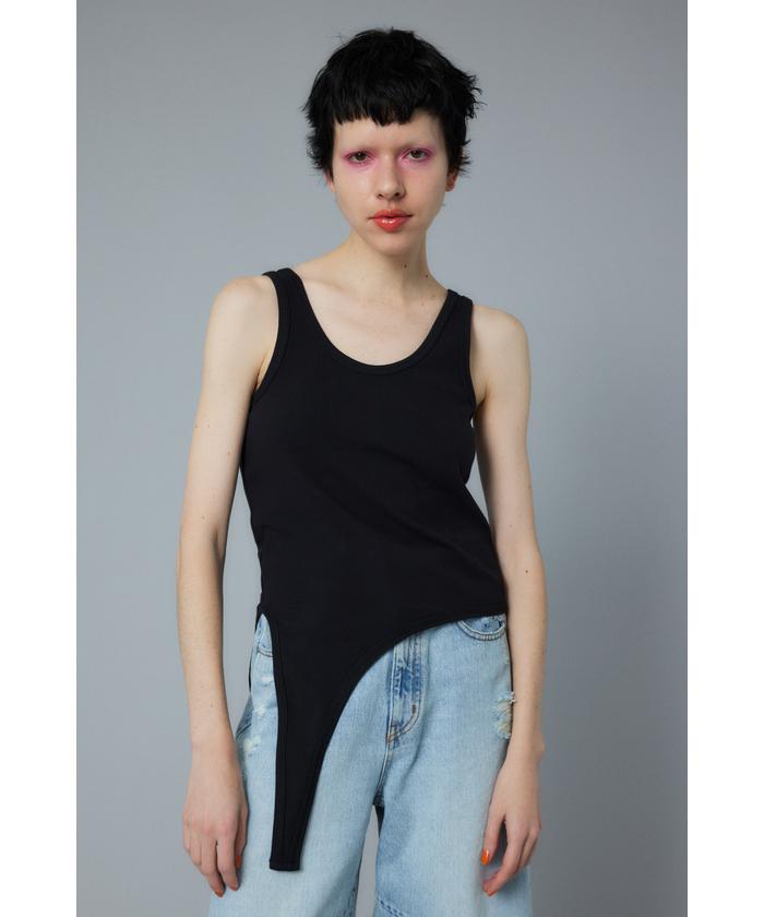 Sheer asymmetry tank(505988306) | ヘリンドットサイ(HeRIN.CYE