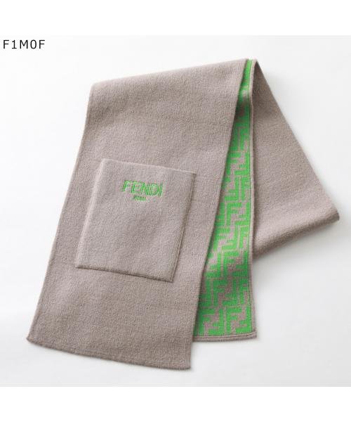 FENDI KIDS マフラー JUQ020 AO29 刺繍ロゴ 無地 FF柄 FENDI KIDS マフラー JUQ020 AO29 無地