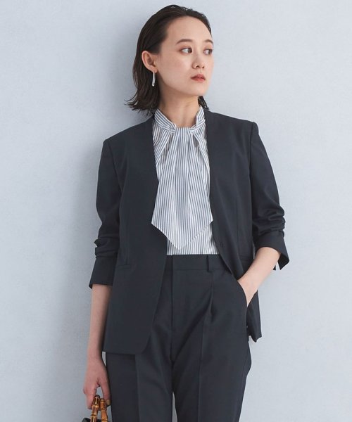 ライト カチリラ ノーラペル ジャケット◇No07◇ B77 W58 H88 着用サイズ：M 防シワ