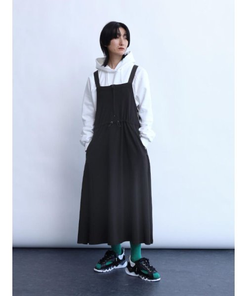 LASUD(ラシュッド)/サイドラインジャンパースカート/ブラック