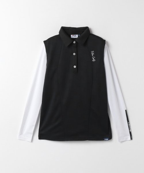 FILA GOLF(フィラゴルフ（レディース）)/FILA GOLF　ノースリーブ＋インナーシャツ/ブラック