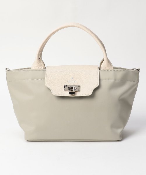 LANVIN COLLECTION(BAG)(ランバンコレクション（バッグ）)/2WAYハンドバッグ【ルシェルシェ】/ライトグレー