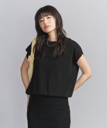 BEAUTY&YOUTH UNITED ARROWS(ビューティーアンドユース　ユナイテッドアローズ)/フレンチスリーブ ニットプルオーバー －ウォッシャブル－/BLACK