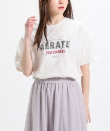 Honeys(ハニーズ)/ロゴプリントゆるＴシャツ/ホワイト