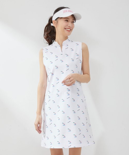 フラミンゴ柄ノースリーブワンピース(505988844) | ジュン＆ロペ(JUN  