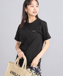 coen(coen)/USAコットンCOEN刺繍Tシャツ/BLACK