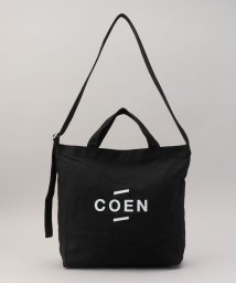 coen(coen)/COENロゴ2WAYトートバッグ/BLACK