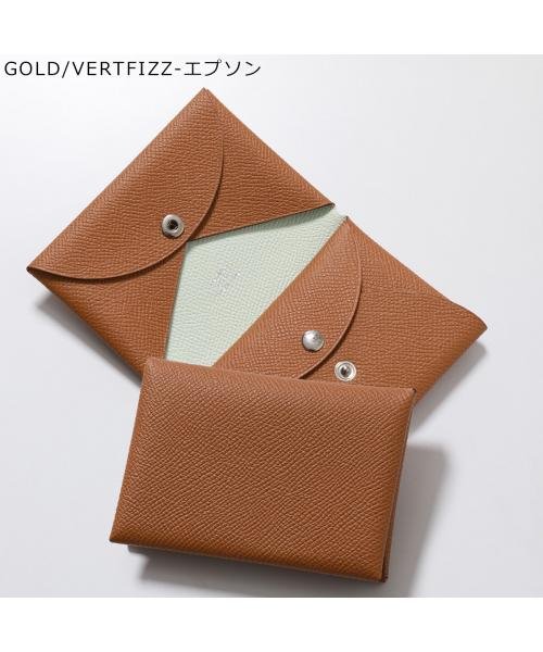 HERMES(エルメス)/HERMES コインケース CALVI DUO カルヴィ デュオ ヴェルソ/ゴールド