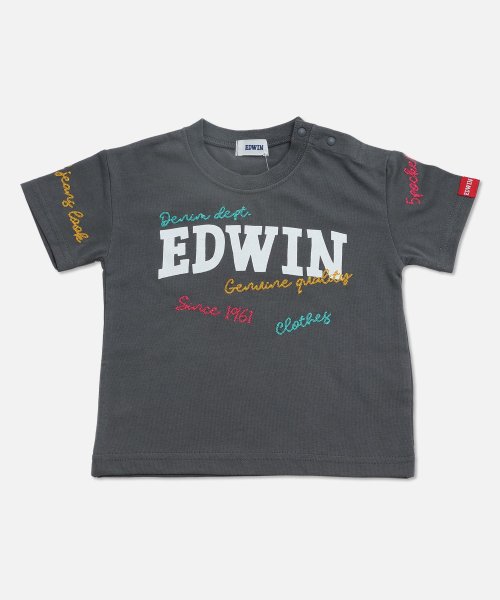 EDWIN(EDWIN)/〈EDWIN〉半袖Tシャツ/チャコール
