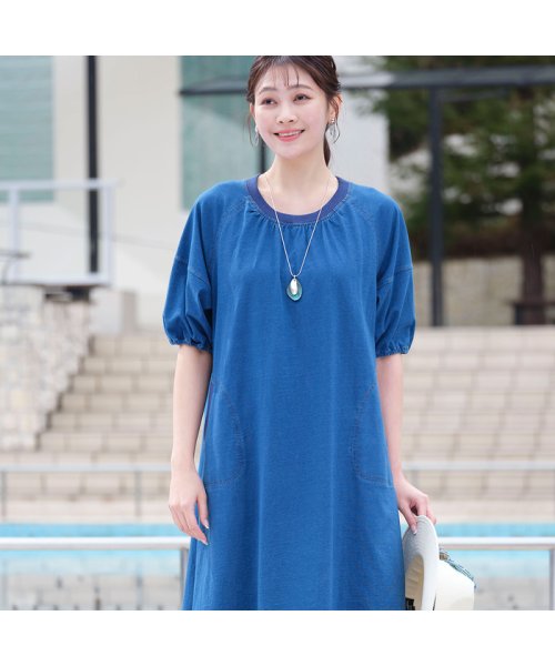 パフスリーブワンピース 