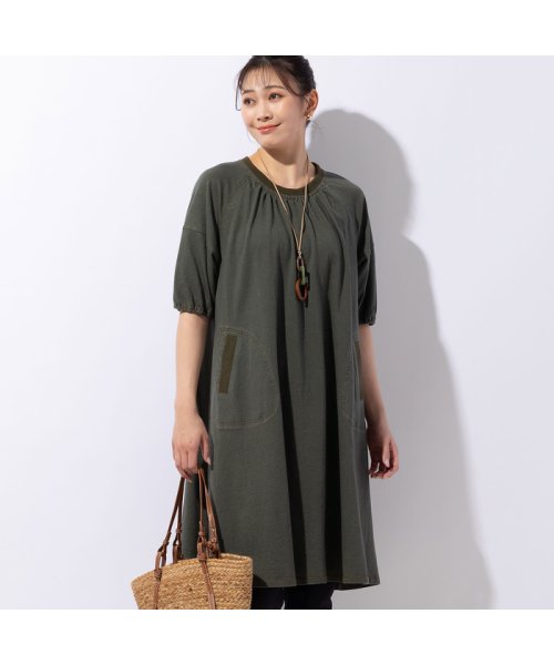 パフスリーブワンピース 