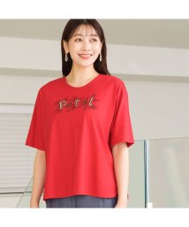 MISSEL/Petal刺繍 ラウンドヘムTシャツ/505990089