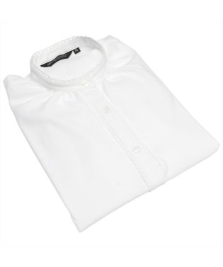 TOKYO SHIRTS/COFREX ピコレース スタンド衿 七分袖 レディースシャツ/505990259