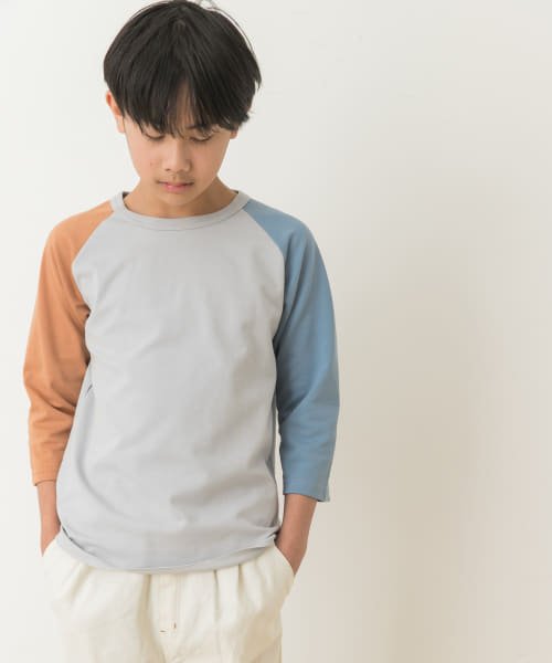 URBAN RESEARCH DOORS（Kids）(アーバンリサーチドアーズ（キッズ）)/『WEB/一部店舗限定サイズ』7分袖クレイジーポンチTシャツ(KIDS)/ORANGE