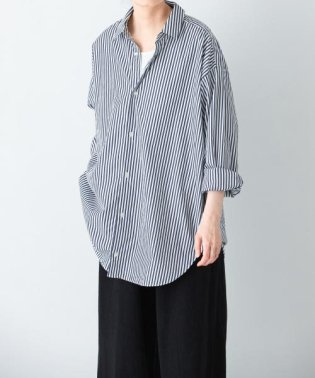KAGURE/『ユニセックス』ストライプビッグシャツ/505990422