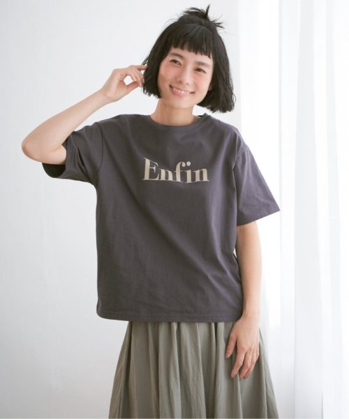 LBC(エルビーシー)/プリントロゴTシャツ/チャコールグレー