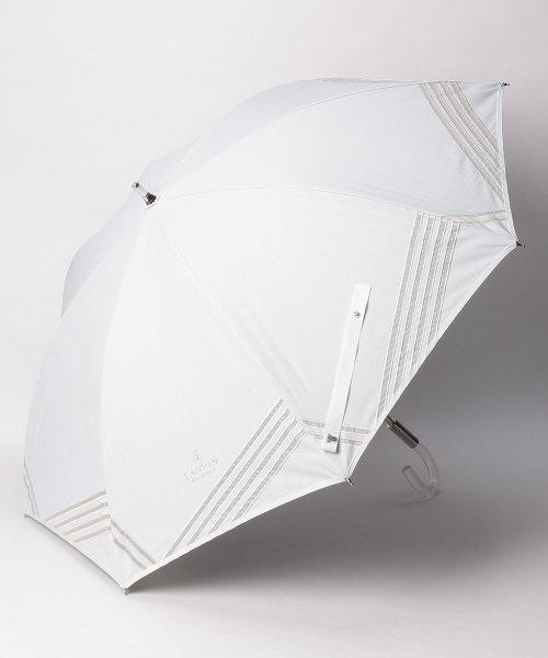 LANVIN Collection(umbrella)(ランバンコレクション（傘）)/晴雨兼用日傘　シエスタオーガンジーカットワーク/ホワイト