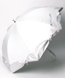 LANVIN en Bleu(umbrella)(ランバンオンブルー（傘）)/晴雨兼用日傘　ストライプサテンリボン/オフホワイト