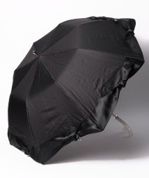 LANVIN en Bleu(umbrella)/晴雨兼用折りたたみ日傘　ストライプサテンリボン/505929092