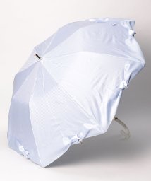LANVIN en Bleu(umbrella)/晴雨兼用折りたたみ日傘　ストライプサテンリボン/505929092