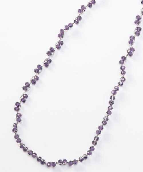 ガラスビーズネックレス 