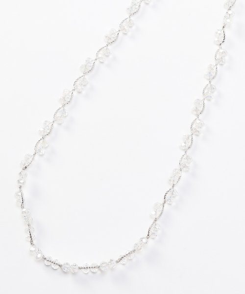 ガラスビーズネックレス 