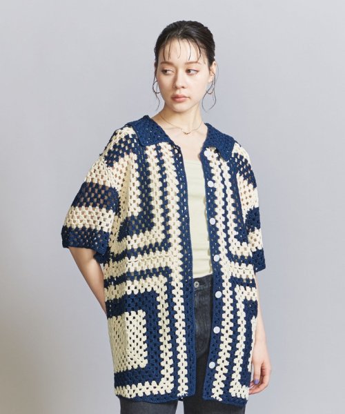 ＜FRNCH＞クロシェ ショートスリーブ シャツ 