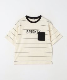 green label relaxing （Kids）(グリーンレーベルリラクシング（キッズ）)/TJ ボーダー ポケット Tシャツ 100cm－130cm/OFFWHITE