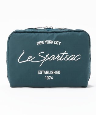 LeSportsac/EXTRA LARGE RECTANGULAR COSMETICディープラグーンスクリプトコスメティック/505968205