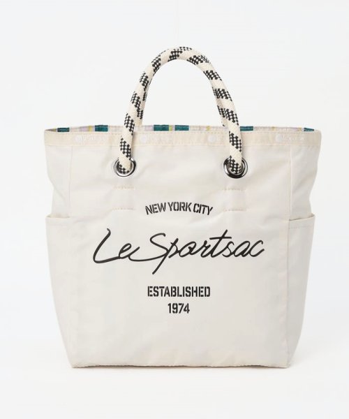 LeSportsac(LeSportsac)/MEDIUM 2 WAY TOTE2ウェイメレンゲスクリプト/ホワイト