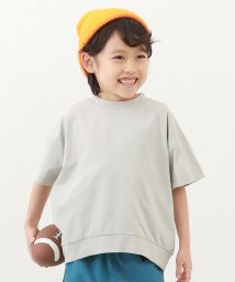 devirock(デビロック)/防汚 無地バルーン半袖Tシャツ 子供服 キッズ 男の子 女の子 トップス 半袖Tシャツ Tシャツ /ライトグレー