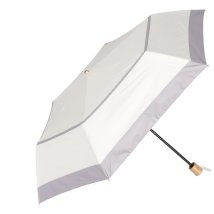 BACKYARD FAMILY(バックヤードファミリー)/手動折りたたみ日傘 晴雨兼用 3段式完全遮光 50cm/オフホワイト系2