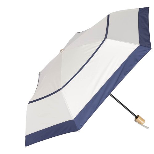BACKYARD FAMILY(バックヤードファミリー)/手動折りたたみ日傘 晴雨兼用 3段式完全遮光 50cm/ネイビー