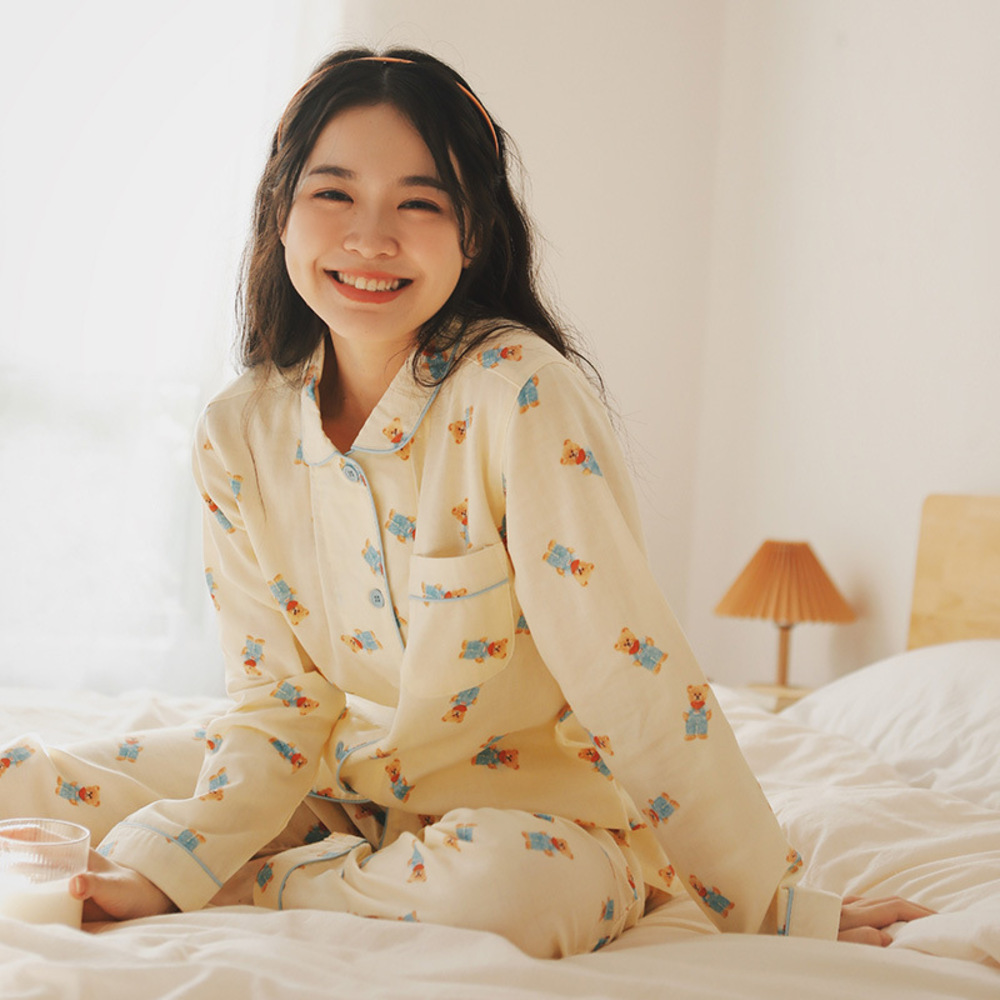 cocociLDK スローガーゼルームウェア検索ウチノパジャマucino部屋着 cocociLDK スローガーゼルームウェアセットアップウチノパジャマ