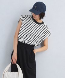 green label relaxing(グリーンレーベルリラクシング)/【WEB限定】アームレット フレンチ スリーブ Tシャツ －マシンウォッシャブル・汗染み防止－/その他1