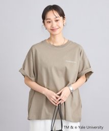 coen(coen)/YALE別注ビッグシルエットTシャツ/BEIGE