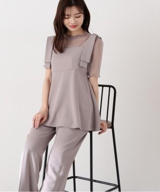 PROPORTION BODY DRESSING/リボンディテールペプラムブラウス/505990874