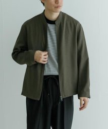 URBAN RESEARCH(アーバンリサーチ)/『UR TECH DRYLUXE』リネンライクスタンドブルゾン/BROWN