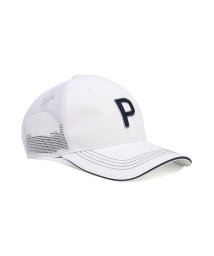 PUMA(PUMA)/メンズ ゴルフ フロント Pロゴ トラッカー キャップ/WHITEGLOW